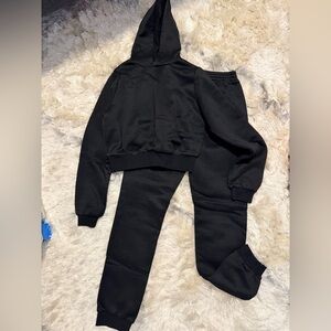 Amazon Black Hoodie and Joggers Set